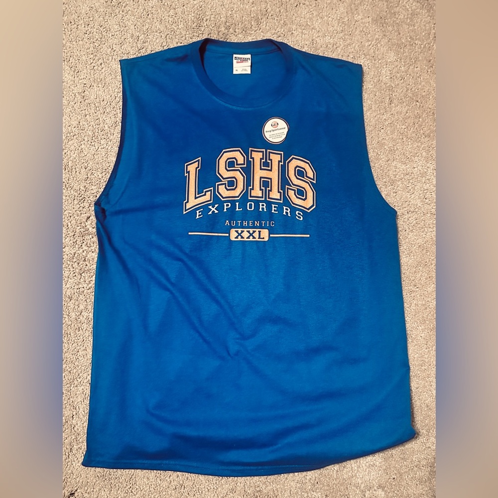 Jerzees Blue LaSalle Explorers Men's Tank Top